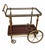 Magnificent bar cart/drinks trolley in brass and wood by Maison Jansen, France, circa 1940. Dimensions: Height 72 cm,...