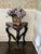 Traditional Early 20th Century Renaissance Revival Cherub Triangle Side Table Plant Stand For Sale - Image 3 of 18