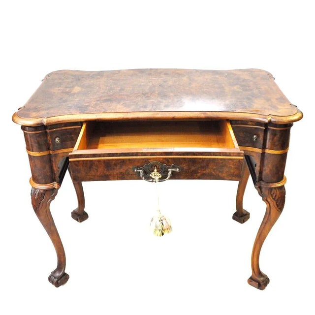 Vintage Wooden Desk, 1920s For Sale - Image 3 of 6