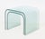 Modern Waterfall Glass Nesting Side Tables, 2 For Sale - Image 4 of 9