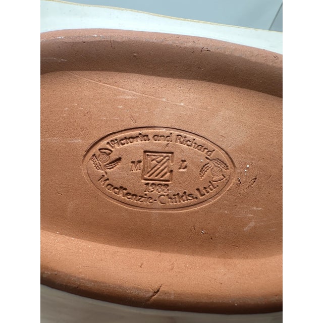 1980s Vintage Mackenzie Childs Salt and Pepper Set For Sale - Image 5 of 6