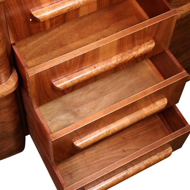 Art Deco Burl Walnut “Talent Series” Sideboard, Stamped F. H. Marshall & Co. For Sale - Image 10 of 12