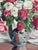 Mid-Century Roses in Chinoiserie Vase Oil Painting For Sale In Minneapolis - Image 6 of 9