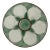 1930s French Longchamp Green and White Majolica Oyster Plate For Sale