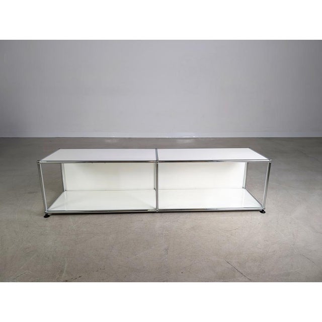 Postmodern White Sideboard by Fritz Haller for USM Haller For Sale - Image 3 of 12