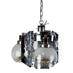 Vintage Venetian Mazzega Created 3 Light Light Fixture