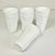 White 1970s Vintage Americana Arts & Crafts Indiana Glass Grape Milk Glass Tumblers - Set of 4. For Sale - Image 8 of 8