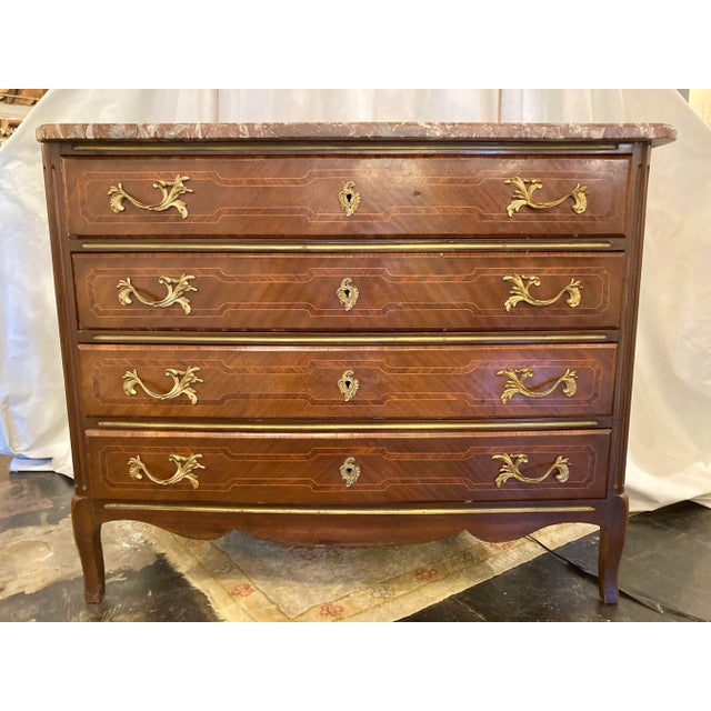 French 4 Drawer Commode For Sale - Image 9 of 9