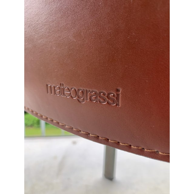 Mid-Century Leather Chairs by Carlo Bartoli for Matteo Grassi, 1990s, Set of 2 For Sale - Image 6 of 18