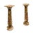 Pair of architectural columns from Italy, circa 1910. This pair is made of Breccia pontifica marble, a rare multicolored...