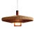 UFO Disc Pendant Light with Teak Centerpiece from Temde Leuchten, Germany, 1970s For Sale