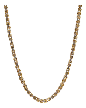 Two Color Design Bold Chain Men's Necklace
