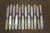 Antique Victorian Silverplate Celluloid Fork Knife Fish Serving Set With Box - 27 pcs For Sale - Image 4 of 18