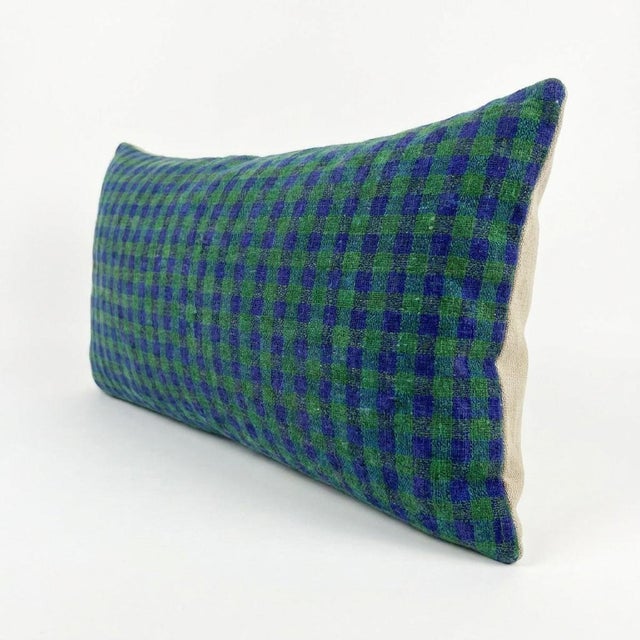 Mid-Century Modern Boho Geometric Bedding Rug Pillow Cover 16'' X 49'' For Sale - Image 3 of 4