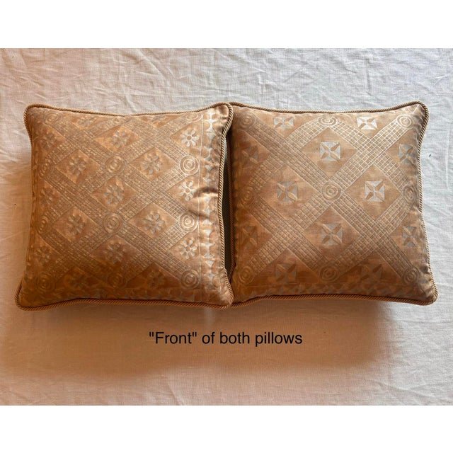 Textile Fortuny Ashanti Pillows 18", a Pair For Sale - Image 7 of 7