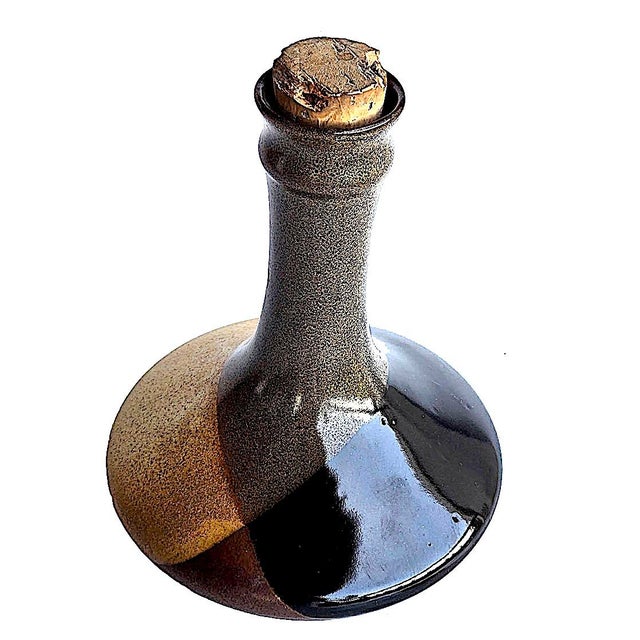 Ceramic Mid 20th Century Pottery Craft Stoneware Decanter For Sale - Image 7 of 14