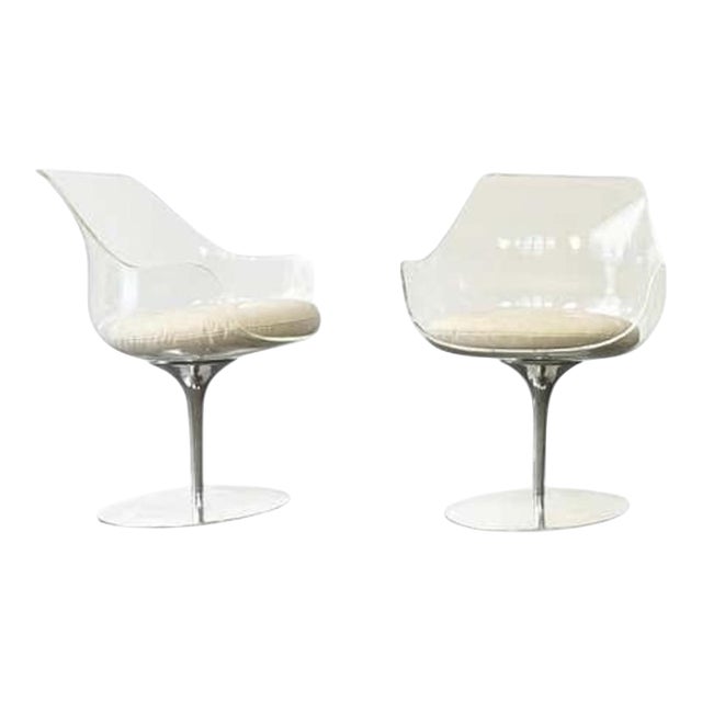 1957 Pair of Estelle & Erwine Laverne Champagne Armchairs for Formes Nouvelles For Sale