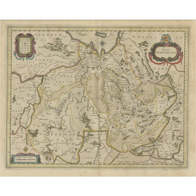 Map of the Province of Overijssel For Sale - Image 6 of 6