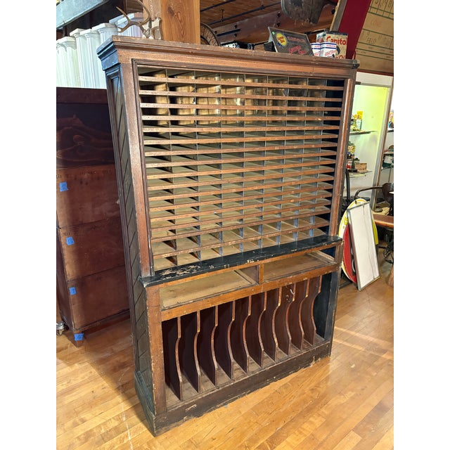 Early 20th Century Postal/General Store Sorter Cabinet For Sale - Image 4 of 9