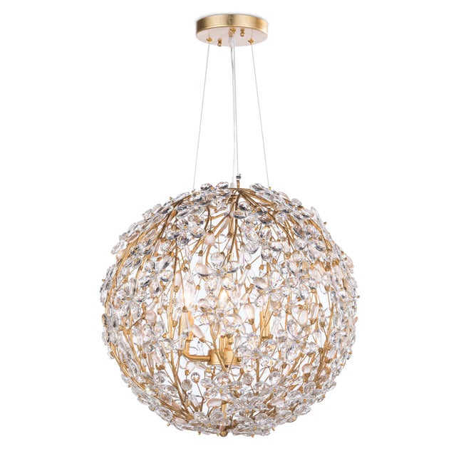 Regina Andrew Cheshire Chandelier Small in Gold Leaf For Sale In Detroit - Image 6 of 6