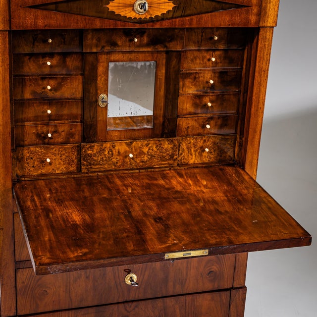 Antique Biedermeier Secretaire, Austria, 1820 For Sale - Image 14 of 16