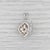 2000 - 2009 0.37ctw Diamond Ornate Pendant 18k White Yellow Gold Openwork Diffurser For Sale - Image 5 of 7