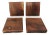 Handmade Cedar Block Coasters - Set of 4 For Sale