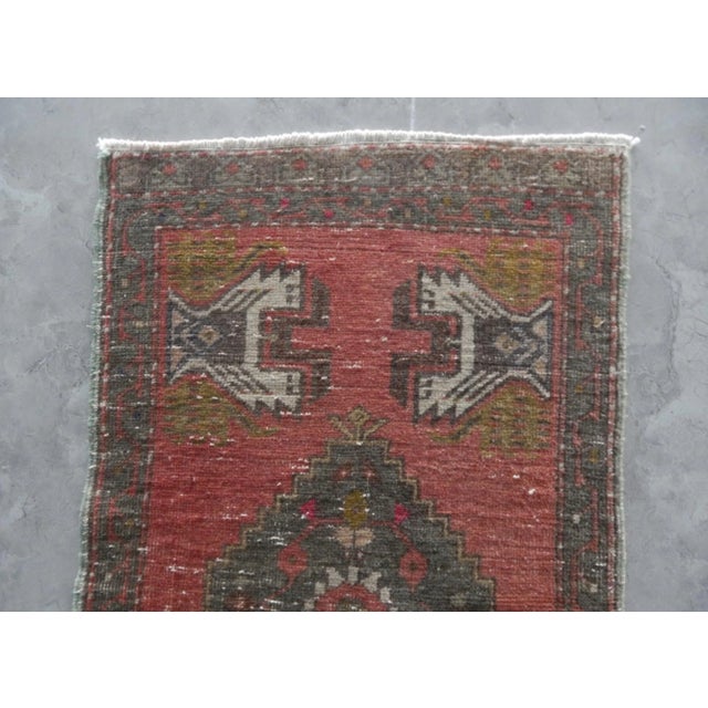 Vintage Turkish Oushak Yastik Rug For Sale In Philadelphia - Image 6 of 8
