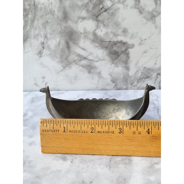 Vintage Just Anderson Viking Ship Salt Cellar For Sale - Image 9 of 10