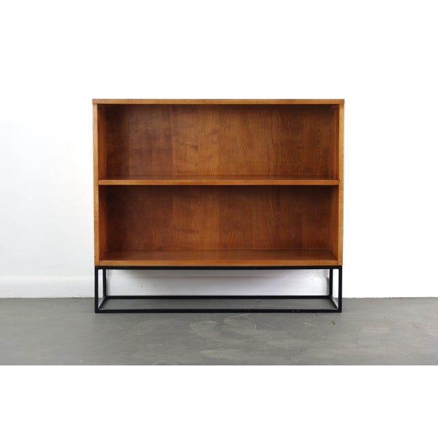 Paul McCobb Bookcase with Geometric Iron Base Planner Group Series For Sale - Image 11 of 11