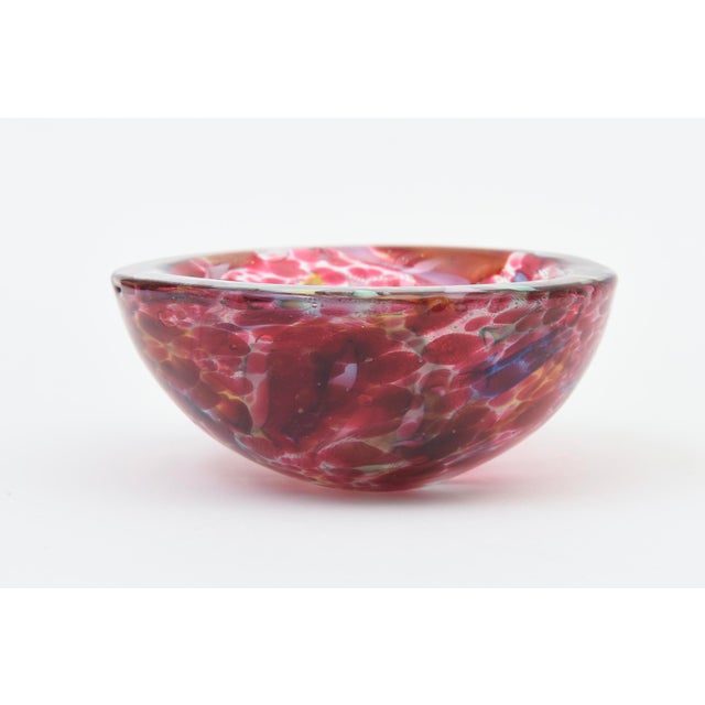 Mid-Century Modern Vintage Murano Tutti Fruitti Bowl Glass by Avem, Italy, 1960's For Sale - Image 3 of 9