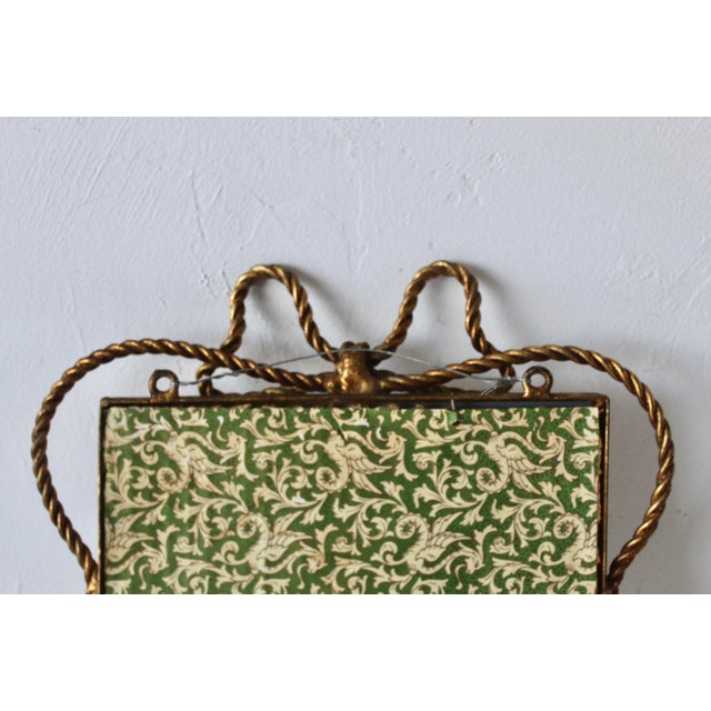 Vintage Italian Style Regency Gilt Twisted Rope and Tassel Wall Mirror For Sale - Image 13 of 14