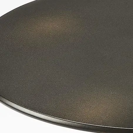 2020s Zora Distressed Iron Pedestal Accent Table, Black For Sale - Image 5 of 6