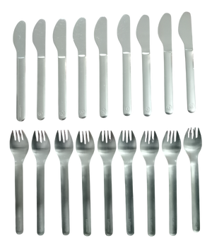 Lufthansa Cutlery by Wolf Karnagel, 1980s, Set of 18