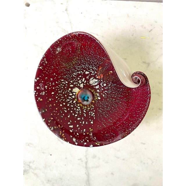Glass Vintage Frattelli Toso Murano Glass Bowl For Sale - Image 7 of 9