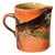 19th Century French Marbled Glazed Pitcher For Sale