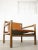 Brown Mid-Century Modern Scandinavian Armchair in Wood and Brown Leatherette, 1960s For Sale - Image 8 of 18