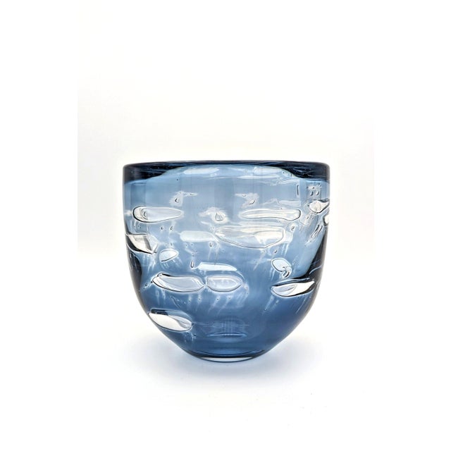 1950s Mid-Century Modern Swedish Ariel Art Glass Vase by Ingeborg Lundin for Orrefors, 1959 For Sale - Image 5 of 5