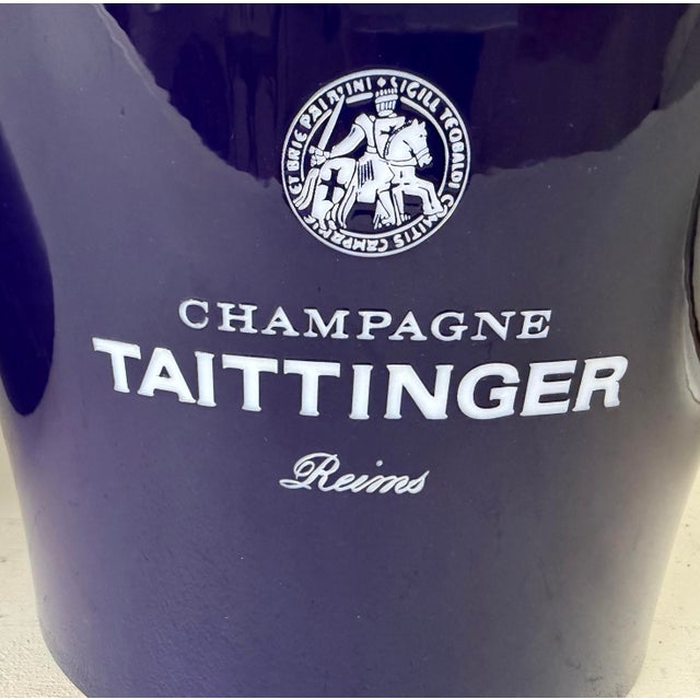 Contemporary Taittinger Advertising Four Bottles Ice Bucket, Pair For Sale - Image 3 of 10