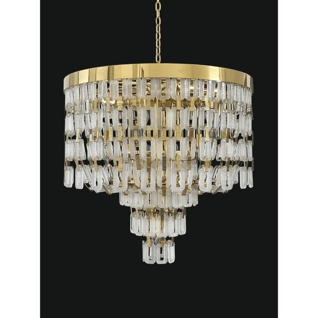 Collection lyra chandelier, metal and crystal, ncs 114/80 by jago dimensions: d 80 x h 85 cm. Materials: metal, crystal....