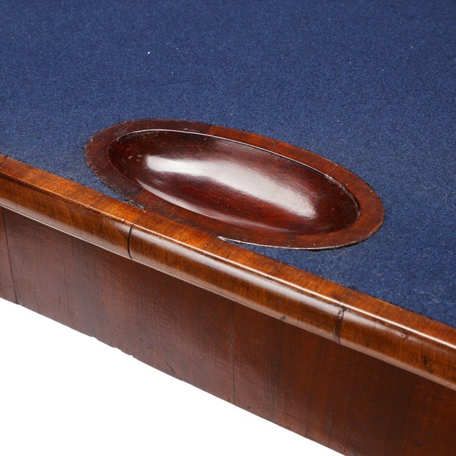 English Queen Anne Concertina Action Flip Top Game Table, C. 1725 For Sale - Image 10 of 12