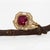 2.2cts Madagascar Ruby Ring With Natural Diamonds Accents: Solid 14k Gold, 6mm For Sale - Image 4 of 8