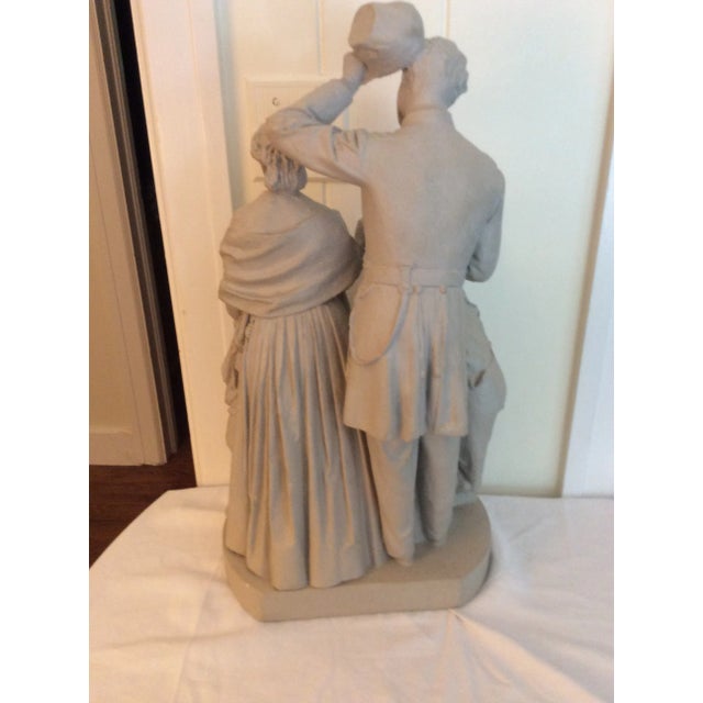 Late 19th Century Figurative Family Plaster Sculpture For Sale - Image 12 of 13