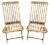 Set of Cunard Line Teak Slat Back Deck Folding Chair from Scan Com, 1960s For Sale
