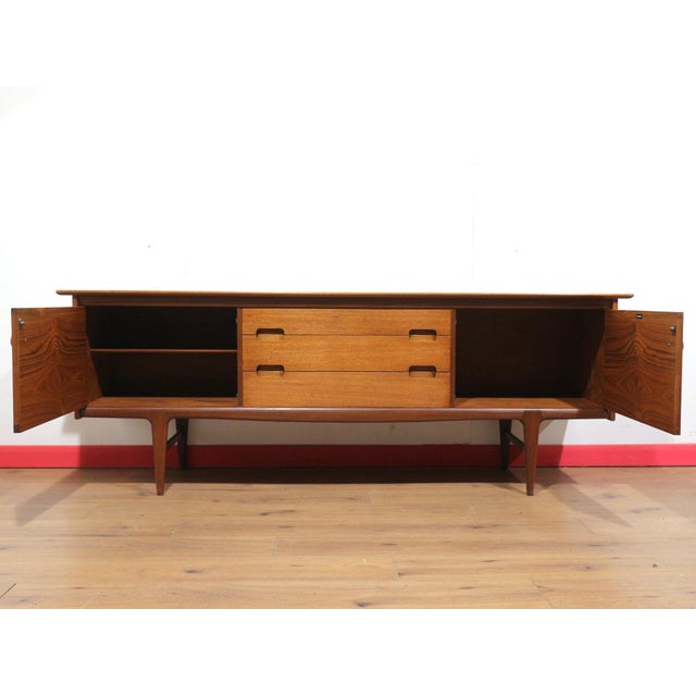 Mid Century Modern Teak Afromosia Credenza Sideboard by Younger For Sale - Image 4 of 15