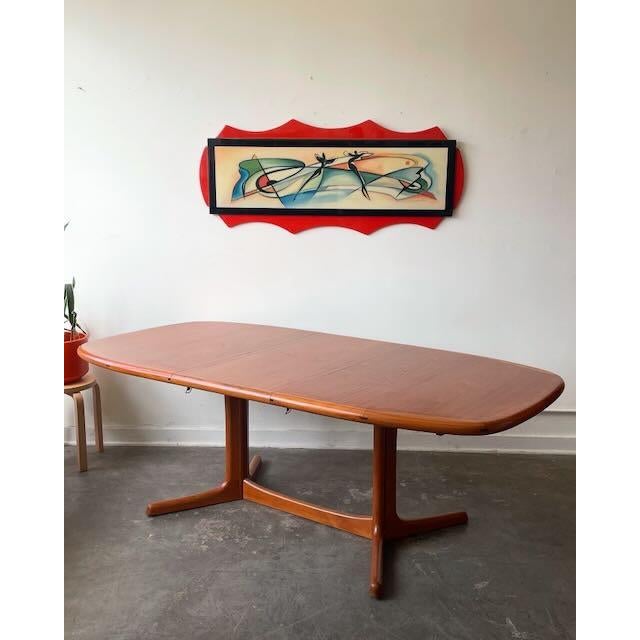 1970s Vintage Danish Teak Dining Table by Dyrlund For Sale - Image 5 of 10