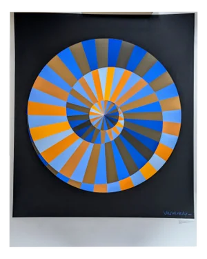 Victor Vasarely, Olympia, 1971, Large Color Silkscreen