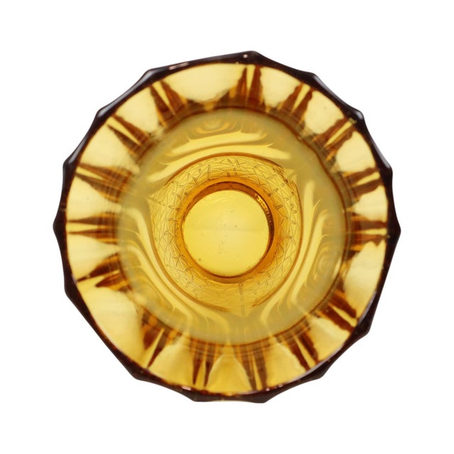 Art Deco Amber-Colored Glass Vase by Henri Heemskerk for Luxor Scailmont, 1930s For Sale - Image 15 of 18