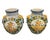 Mediterranean A Pair of Vintage Italianate Majolica Ceramic Urns With Putti & Lion Ring Handles For Sale - Image 3 of 10