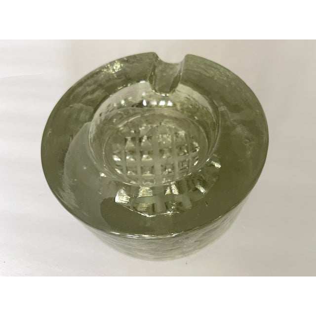 Transparent Large 1960's German Sculptural Glass Ashtray For Sale - Image 8 of 12